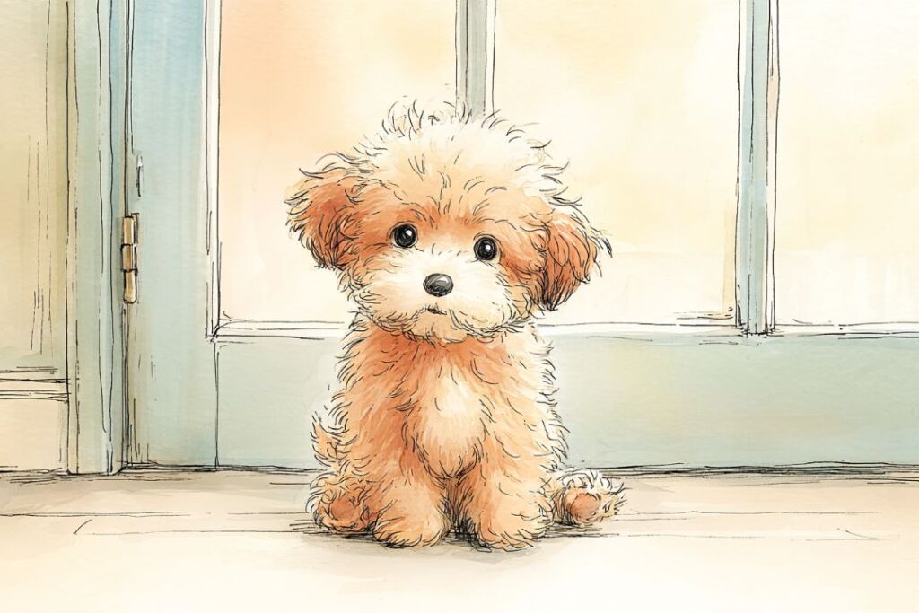 健康な子犬のティーカッププードル