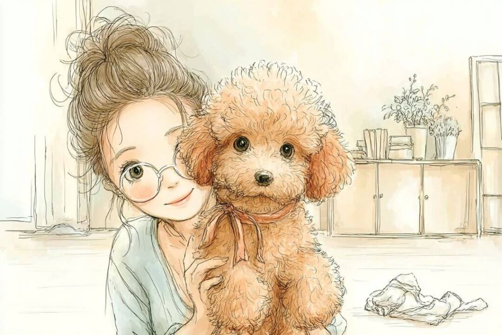 トイプードルのごはんの準備